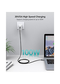 Cáp Sạc Choetech XCC-1002  Nhanh 100W Type C to Type C Dài 1.8M (Hàng chính hãng)