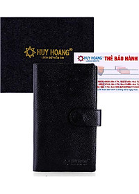 Ví Nam Dáng Đứng Huy Hoàng HT2145 (12.5 x 10 cm) - Đen