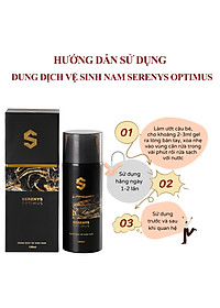 Dung dịch vệ sinh khử mùi phụ khoa nam giới SERENYS OPTIMUS - 120ml