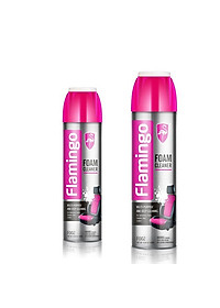 Xịt bọt đa năng vệ sinh nội thất ô tô xe hơi tẩy vết bẩn bề mặt nỉ da nhựa vải Flamingo 650ml F002