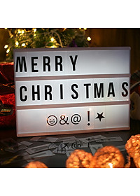 Hộp đèn led gắn chữ cái trang trí size A4 cực đáng yêu