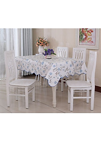 Khăn Trải Bàn Hoa Văn Dập Nổi Không Thấm Nước 152*106 Cm