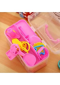 Vali Đất Nặn Đất Sét 24 Màu Kèm Dụng Cụ Nặn Và Khuôn Deli - Chất Liệu An Toàn Phù Hợp Cho Bé Sáng Tạo - 7021