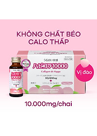 Collagen nước đậm đặc De Happy 10.000 mg ( Nhật ) Tăng sức độ đàn hồi, giảm nếp da, làm chậm quá trình lão hóa da, khớp, tăng cường sức khỏe tổng thể - QuaTangMe Extaste