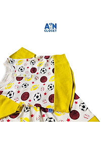Bộ ngắn bé trai họa tiết Bóng vàng thun lụa - AICDBGFMBCK3 - AIN Closet