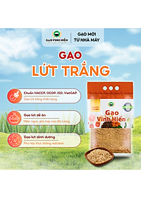 Đặc sản Tiền Giang - Gạo Lứt VietGAP Vinh Hiển (2KG) - Chuẩn VietGAP và OCOP 4 SAO