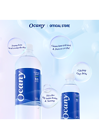Thùng 12 chai nước ion kiềm Ocany chai 1,5l 