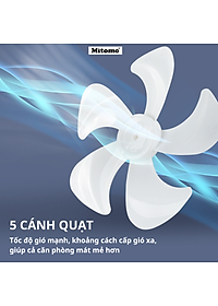 Quạt Cây Đứng Mitomo FCE-60 có điều khiển từ xa, hẹn giờ hàng chính hãng