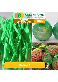 Bộ 10 Lưới Lót Chậu Lan GreenHome, D35cm, Lót Đáy Chậu, Ngăn Rơi Vãi Giá Thể, Phân Bón, Độ Bền Cao, Dễ Sử Dụng