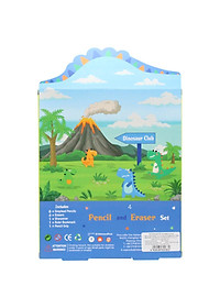 Bộ Dụng Cụ Học Tập Khủng Long Dinosaur Club - Little Tree GP8012-E (13 Chi Tiết)