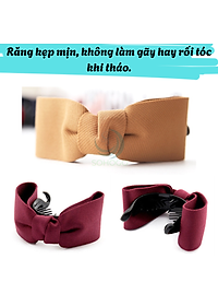 Bộ 2 kẹp tóc càng cua mẫu nơ phong cách Hàn Quốc, mẫu mới, giao màu ngẫu nhiên+ Tặng kèm hình dán ngộ nghĩnh