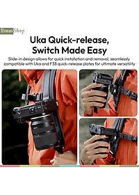 Ulanzi UKA07 - Bộ Kẹp Balo Máy Ảnh GoPro Tháo Nhanh, Bền Nhẹ 94g, Chịu Tải 10kg, Tương Thích Uka & F38 - Hàng Chính Hãng