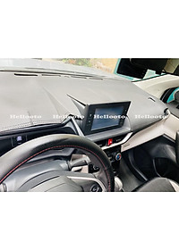 Thảm Taplo Da Carbon Xe Toyota Veloz 2022 2023 Màu đen Cao Cấp đế có chống trượt chống xô lệch