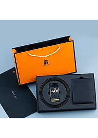 Combo ví thắt lưng nam CB101 Bụi Leather – da bò thật 100%, bảo hành 12 tháng