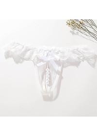 Combo 2 Quần Lót Lọt Khe Phối Ren Hở Đáy Đính Hạt Ngọc Trai Gợi Cảm Cho Nữ (màu ngẫu nhiên) LYEQ059