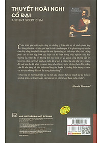 THUYẾT HOÀI NGHI CỔ ĐẠI - Harald Thorsrud – NXB Đại Học Sư Phạm