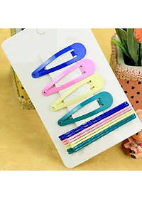 Vỉ kẹp tăm màu sắc kẹp mái dễ thương