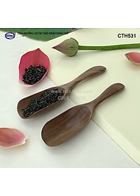 Thìa/Muỗng xúc trà gỗ Óc Chó (15cm) CTH531 - Dùng xúc cafe, xúc gia vị, ăn uống sạch, decor trang trí