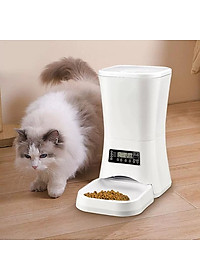 Máy Cho Chó Mèo Ăn Tự Động Dung Tích 11L - Máy Cho Mèo Ăn Có Màn Hình Hiển Thị - Có Video Và Ảnh Thật