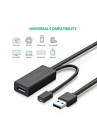 Cáp mở rộng tín hiệu USB 3.0 dài 10M cao cấp chính hãng Ugreen 20827