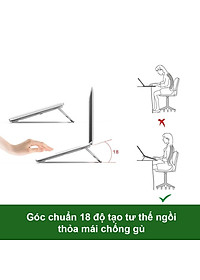Đế Tản Nhiệt PIX-LINK X5 Chất Liệu Nhôm Nguyên Khối, Siêu Mỏng Nhẹ Dùng Cho Laptop, Macbook 13-15.6 inch Hàng Chính Hãng