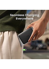 Sạc dự phòng Anker MagGo Nano Power Bank Card-Like Slim Magnetic 1C 15W 5000mAh A1665 - Hàng chính hãng