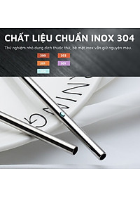 Bộ 4 ống hút Inox 304 kèm cọ rửa DandiHome