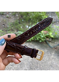 Dây đồng hồ Size 18mm 20mm 22mm da cá sấu xịn hàng Việt Nam tặng kèm phụ kiện