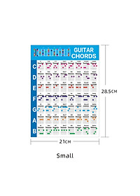 Guitar Chord Poster Practice Sticker Guitar Chords Chart for Guitarists Beginners