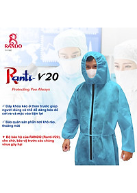 Quần áo bảo hộ y tế phòng sạch,  phòng dịch, dùng 1, 2 lần chính hãng Rando