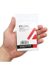 Bảng Tên Nhựa PVC Stacom Có Khóa Kéo ID-PVC6688