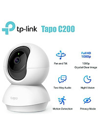 Camera Wifi TP-Link Tapo C200 / C210 Smart IR Full HD 1080P - Hàng Chính Hãng