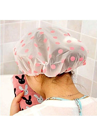 Mũ Chụp Khi Tắm Chống Ướt Tóc Họa Tiết - Nội Địa Nhật Bản