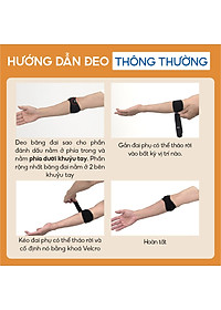 Đai quấn khuỷu tay loại vừa Phiten metax elbow band middle AP246003/AP246004/AP246005