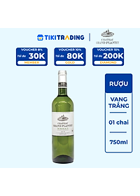 Rượu vang trắng Chateau Grand Plantey 750ml 11% - 13% Không hộp