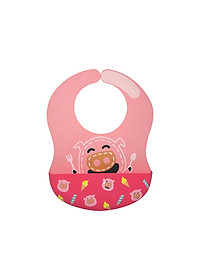 Yếm silicon ăn dặm cổ dán cho bé Marcus & Marcus, từ 6 tháng