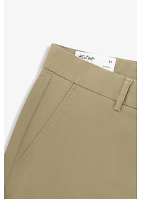 Quần Kaki Nam ROUTINE Cotton Trơn Form Slim Crop - 10S23PCA101C | LASTORE MENSWEAR