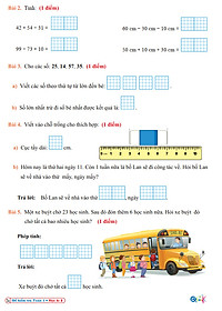 Sách - Đề Kiểm Tra Toán Lớp 1 - Cánh Diều - Học Kì 2