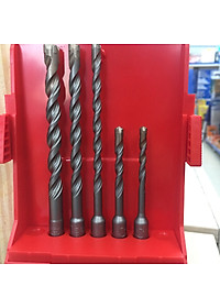 Bộ 05 mũi khoan bê tông SDS Plus Heller - XFORCE (4 ngạnh) - 293136