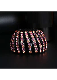 Kẹp búi tóc Hàn Quốc đính đá cao cấp sang trọng - cặp tóc tổ chim đính đá sang trọng ( giao màu ngẫu nhiên như hình )