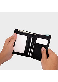 Ví nam da bò Trita ( Thời trang nam gấp 2 tiện dụng - Ví da RVN001 )