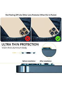 Bộ miếng dán kính cường lực bảo vệ Camera iPhone 12 Pro Max hiệu Wiwu Guard Lens Ring mang  lại khả năng chụp hình sắc nét full HD (độ cứng 9H, chống trầy, chống chụi & vân tay, bảo vệ toàn diện) - hàng nhập khẩu