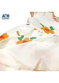 Đầm bé gái họa tiết Hoa cam đũi xốp - AICDMEZYNUKW - AIN Closet