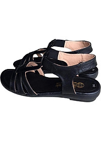 Giày sandal nữ Trường Hải đế cao 2.5cm quai dép da bò thật không nổ da đế cao su không trơn thời trang cao cấp SDN082