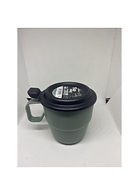 Cốc uống nước kèm nắp liền màu xanh nội địa Nhật Bản