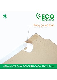 MBM6 - 41x32x7cm - Combo 60 Hộp carton thay đổi chiều cao - Thùng carton đóng hàng
