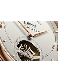 Đồng hồ nam chính hãng LOBINNI LB13023G-D1 hàng mới 100%,Kính sapphire ,chống xước,chống nước 50m,mặt trắng vỏ vàng hồng dây da nâu xịn, thép không gỉ 316L,Đồng hồ cơ (Automatic) bảo hành 24 tháng, Mới 100%,thiết kế đơn giản trẻ trung và sang trọng