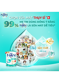 Sữa Bột Nestlé NAN OPTIPRO PLUS 4 1500g/lon với 5HMO Hỗ trợ Đề Kháng - Tiêu Hóa - Trí Não & Chiều Cao (Dành cho trẻ từ 2-6 tuổi) - Tặng Bộ xửng hấp 2 ngăn Inochi