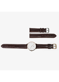 Dây đồng hồ da bò Bụi Leather D101- Da thật khâu tay thủ công cao cấp - Bảo hành 12 tháng