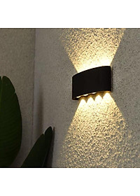 ĐÈN TƯỜNG HẮT 2 ĐẦU 8 TIA  - NGOÀI TRỜI, TRONG NHÀ